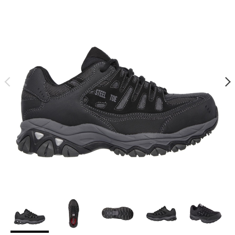 Skechers Steel Toe Cankton ST Work Relaxed Fit Sneakers - Men’s 9 w/ Insoles